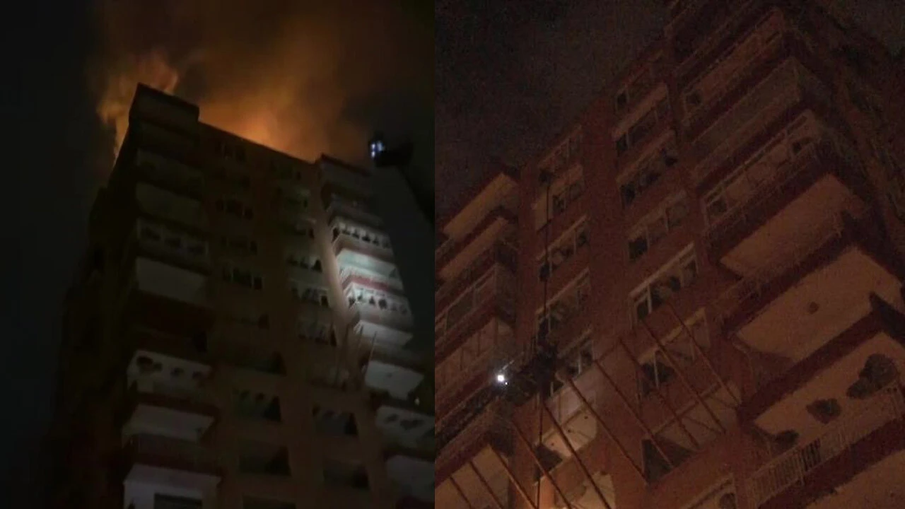 Son dakika! Bağdat Caddesi'nde yıldırım düşen binada yangın çıktı