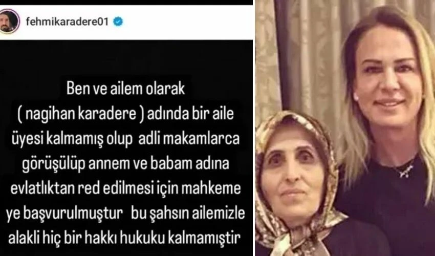Kardeşi, Nagihan Karadere'nin ailesi tarafından evlatlıktan reddedildiğini açıkladı