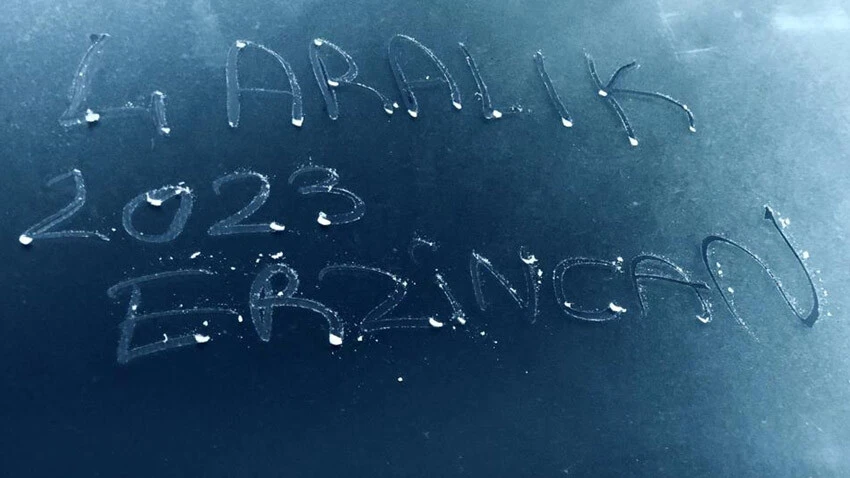 Erzincan buz tuttu, kara kış kapıda...