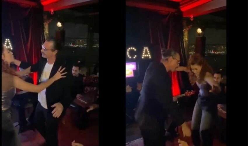 Kızıyla aynı dizide rol alan Erdal Beşikçioğlu, galada tüm kurtlarını döktü