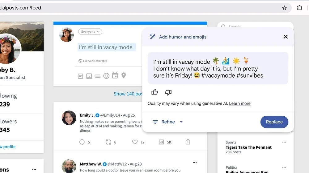 Google Chrome’a sürpriz yenilik: Artık sizin yerinize yazabilecek, işte ortaya çıkan ilk görüntü