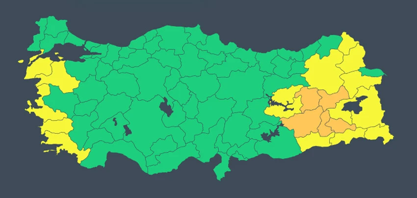 Meteoroloji'den 21 il için 'sarı' ve 'turuncu' uyarı! Kar ve sağanak yağış geliyor... 