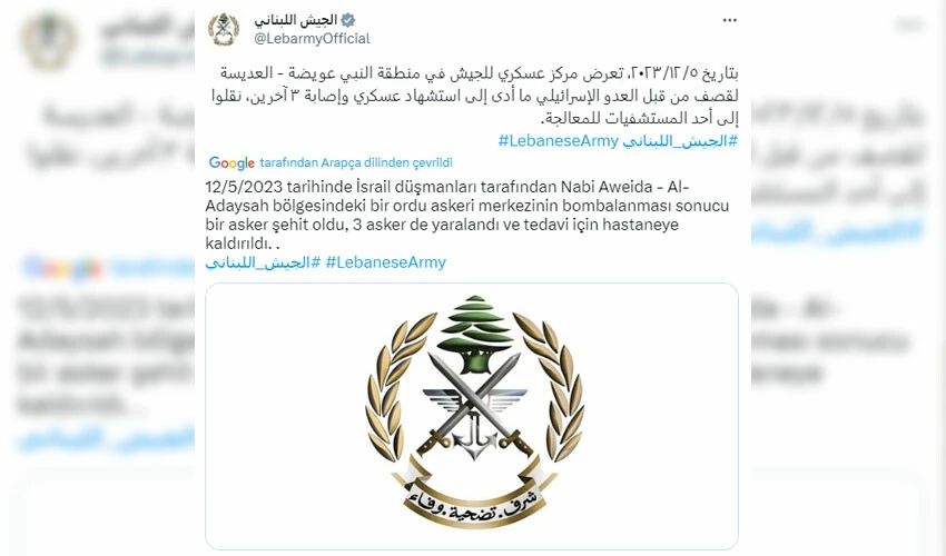 İsrail yeni bir cephe istemiyor: Lübnan'dan askerini öldürdüğü için özür diledi