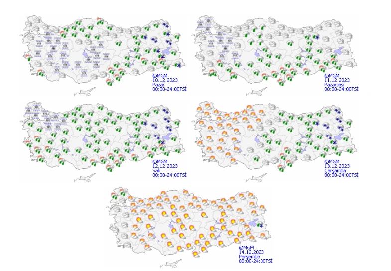Meteoroloji'den şiddetli sağanak ve fırtına uyarısı: Sarı kodlu alarm verildi (10 Aralık hava durumu)