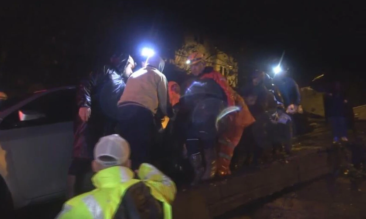 heyelan Zonguldak'ta <a href=