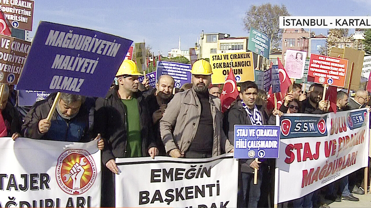 Staj ve çırak mağdurları Meclis'e selendi: Staj, başlangıç sayılsın