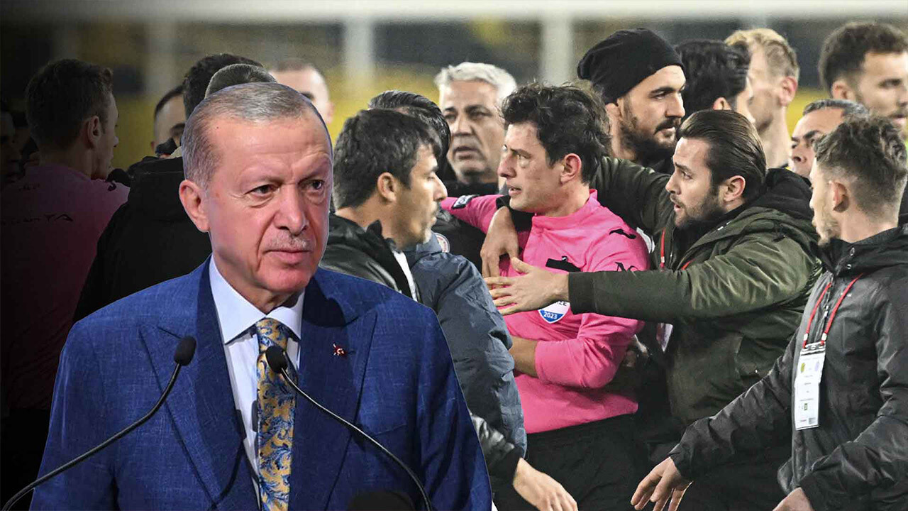 Cumhurbaşkanı Erdoğan&#039;dan hakem saldırısı sonrası ilk açıklama: Şiddete izin vermeyeceğiz