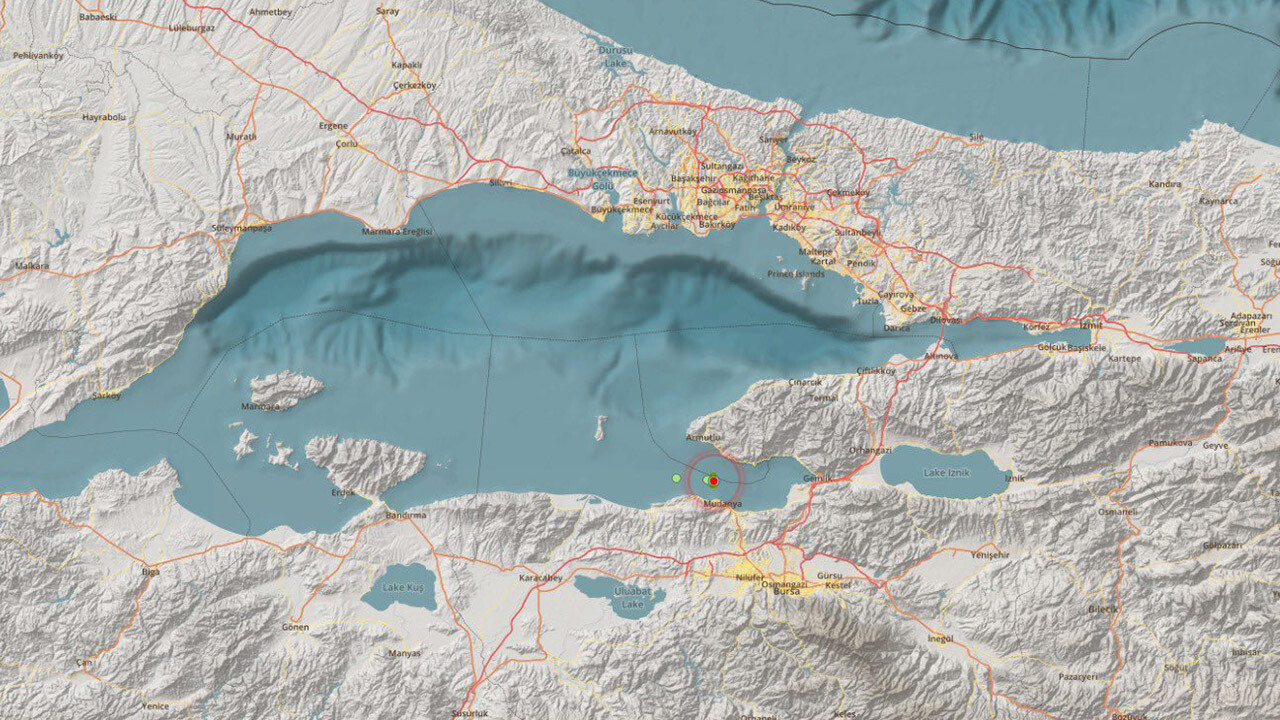 Bursa&#039;da Gemlik Körfezi&#039;nde 3.7 şiddetinde deprem