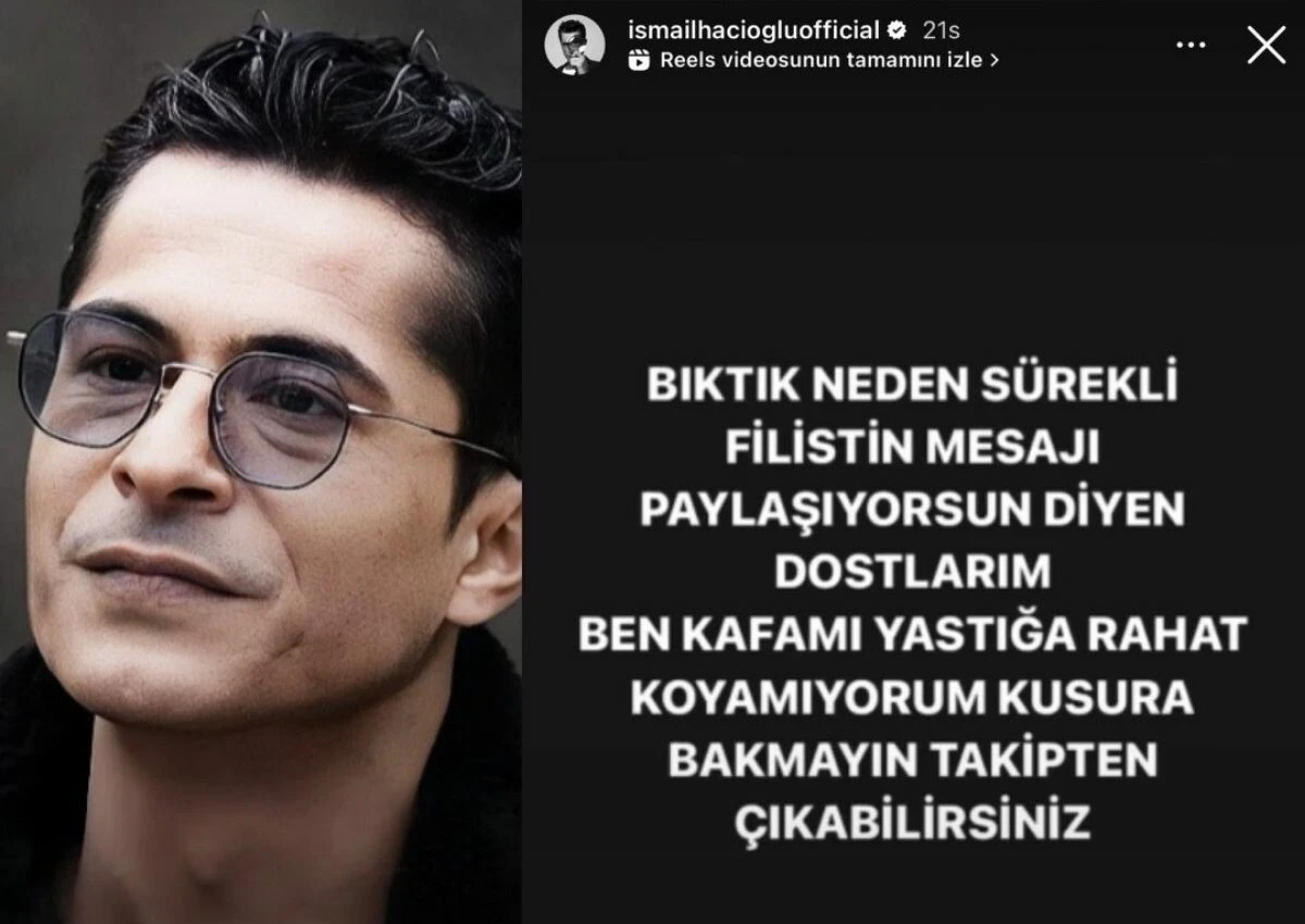 İsmail Hacıoğlu, Gazze paylaşımlarından rahatsız olan takipçilerine ateş püskürdü
