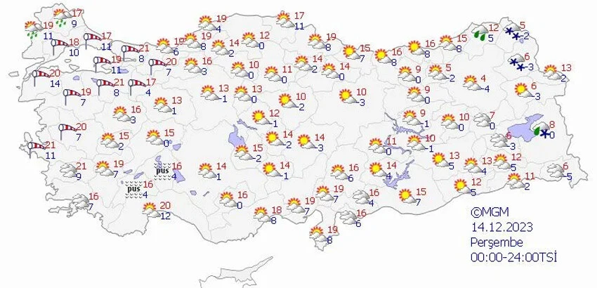 Son dakika! Kara kış geldi! Hava buz kesecek, hafta sonuna dikkat! Bugün hava nasıl olacak? İşte İstanbul, Ankara, İzmir ve il il 14 Aralık hava durumu