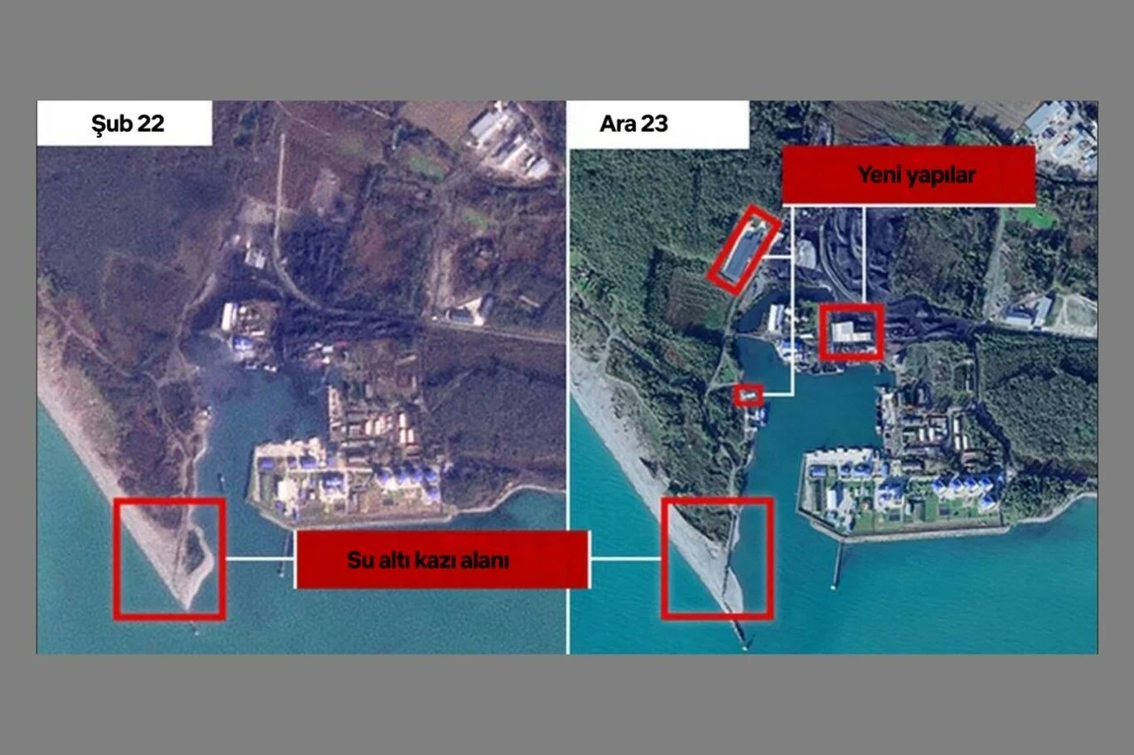 Rus üssü uydu fotoğraflarıyla ortaya çıktı! Gürcistan Rusya-Ukrayna savaşının bir parçası olabilir