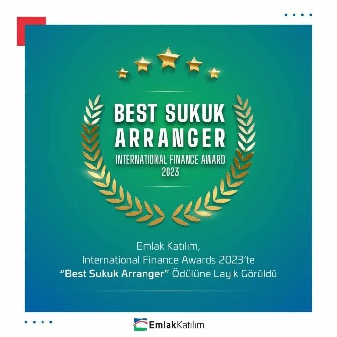 Emlak Katılım’a uluslararası “Best Sukuk Arranger” ödülü