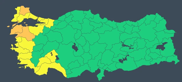 Meteoroloji'den flaş uyarı! Hafta sonu planı yapanlar dikkat: 17 ilde sarı ve turuncu kodlu alarm verildi... (16 Aralık hava durumu)