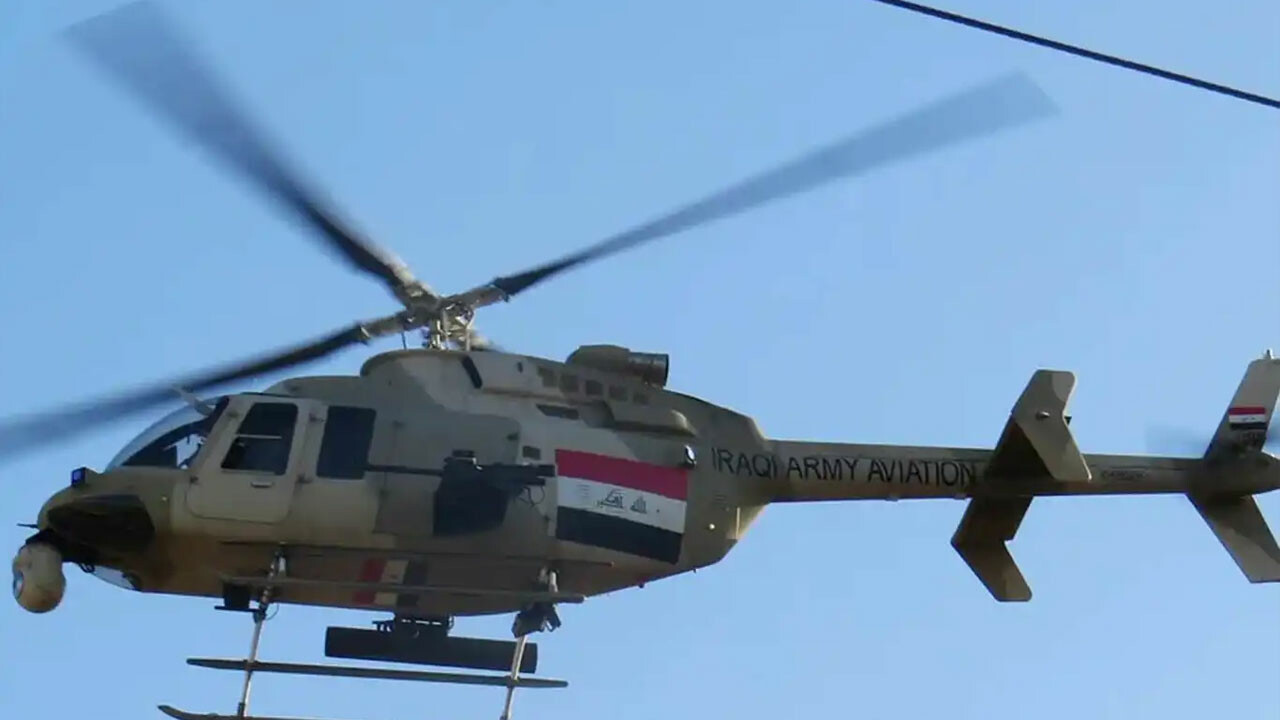 Irak&#039;ta askeri helikopter düştü: Can kaybı var