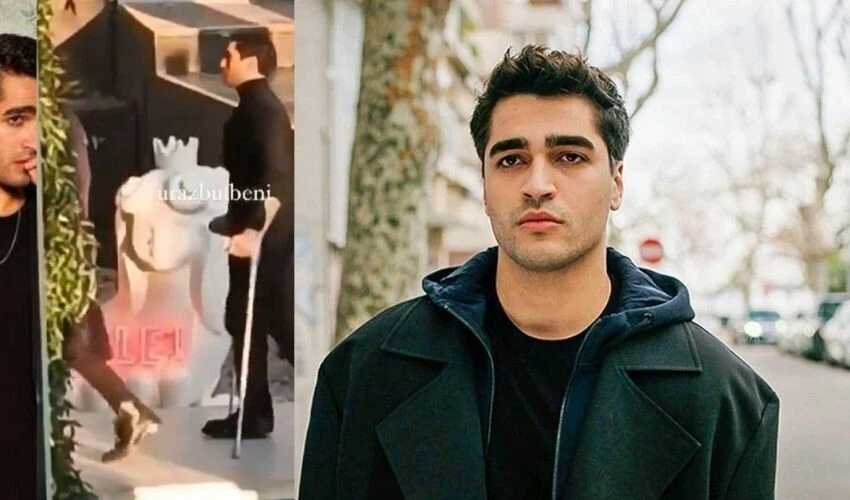 Koltuk değnekleriyle görüntülenen Mert Ramazan Demir hayranlarını korkuttu