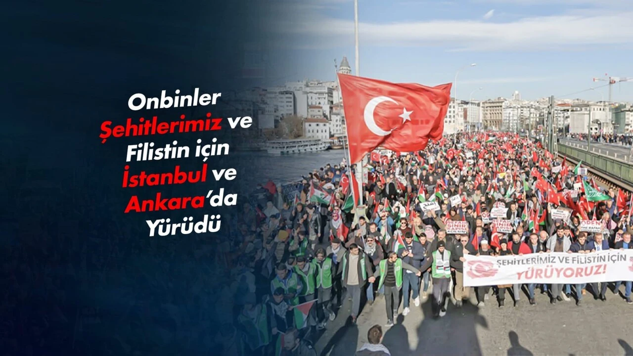 Filistin için yürüyoruz