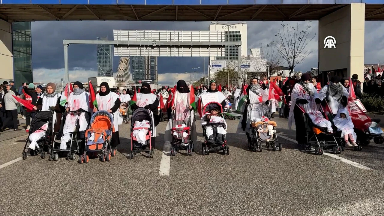 Ankara'da 'Büyük Gazze Yürüyüşü ve Mitingi' düzenlendi!