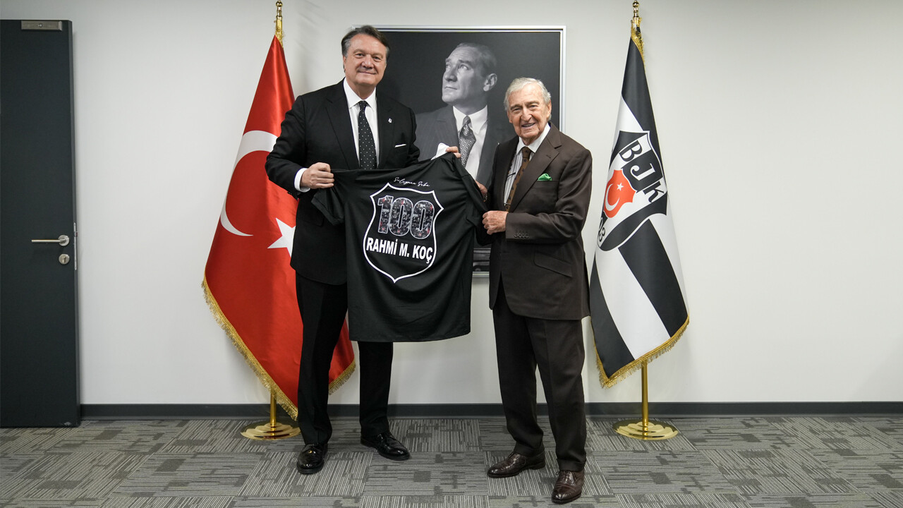 Rahmi Koç, Beşiktaş Kulübü Başkanı Hasan Arat&#039;ı ziyaret etti