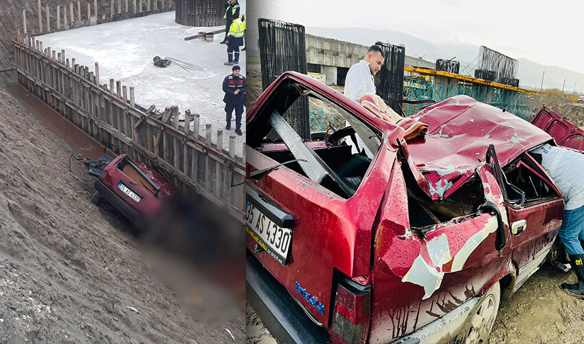 Aydın&#039;da feci kaza! Otomobil viyadük temeline uçtu: 3 ölü