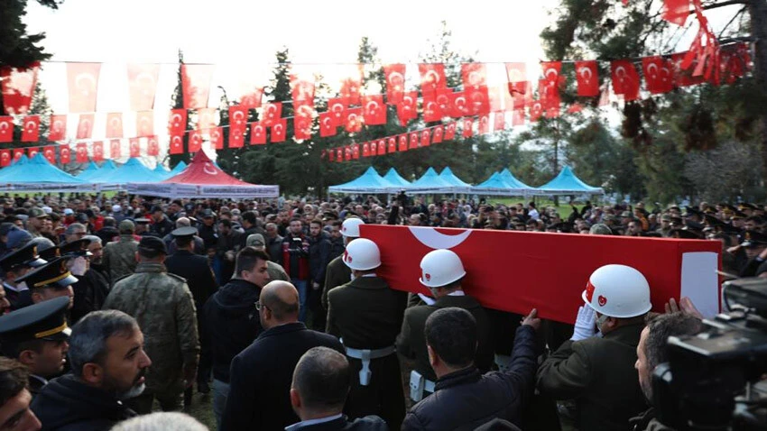 Kahramanmaraşlı şehit Müslüm Özdemir son yolculuğuna uğurlandı