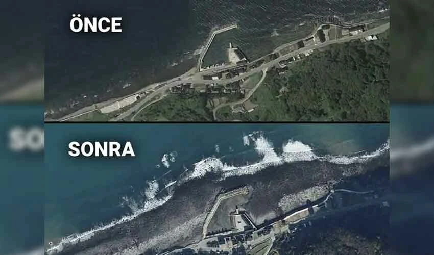 Japonya'daki depremin şiddetini anlatan kare: Yaklaşık 250 metre kaydı