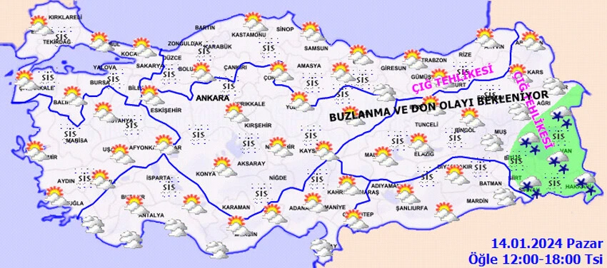 Meteoroloji hava durumu raporu yayımlandı! Sarı ve turuncu kodla yoğun kar yağışı uyarısı! Bugün hava nasıl olacak? İstanbul, Ankara, İzmir ve il il 14 Ocak hava durumu...