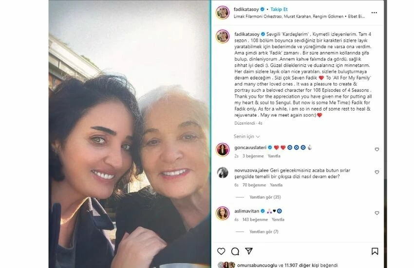 Fadik Sevin Ayasoy'un Kardeşlerim dizisinden neden ayrıldığı ortaya çıktı