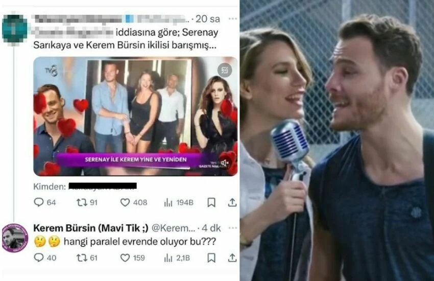 Serenay Sarıkaya ile barıştığı iddiasına Kerem Bürsin'den jet cevap