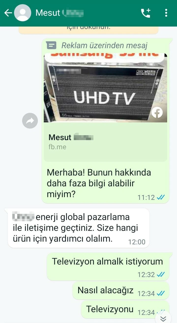 Televizyon sipariş etti 6 tane bez teslim aldı! Dolandırıcıları bakın nasıl oyaladı!