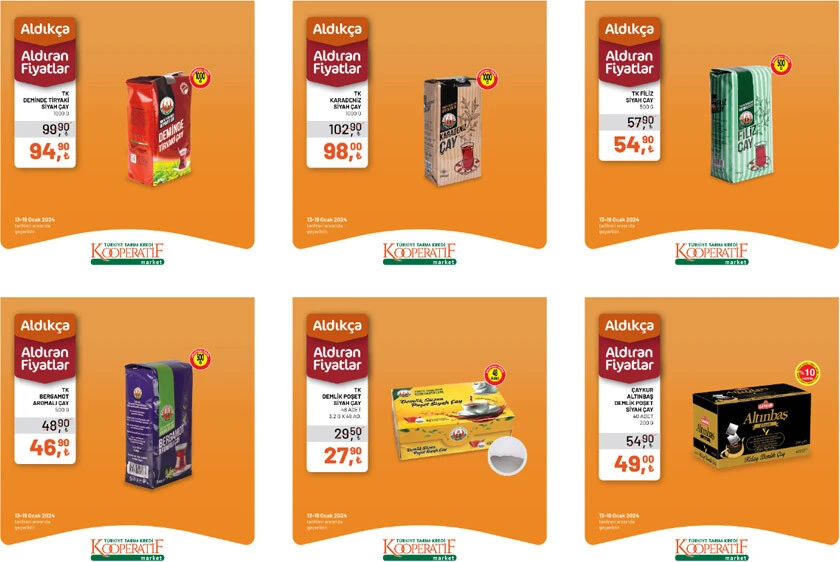 Tarım Kredi marketlerinde kampanya için son 4 gün! Çay, şeker, bebek bezi ve deterjan fiyatlarında büyük indirim...