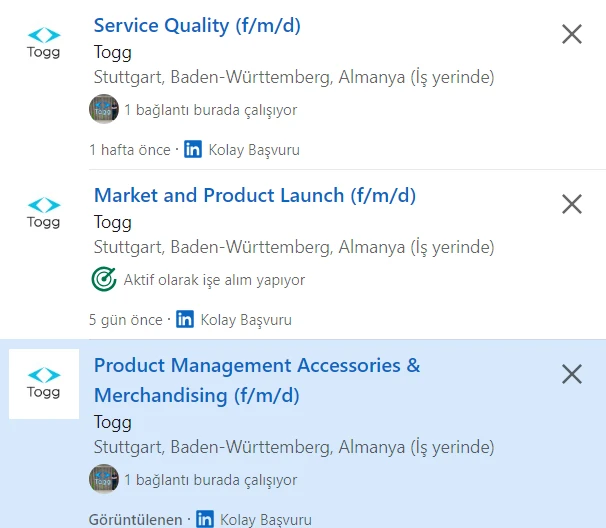 Avrupa yolunda ilerleyen Togg'dan yeni hamle