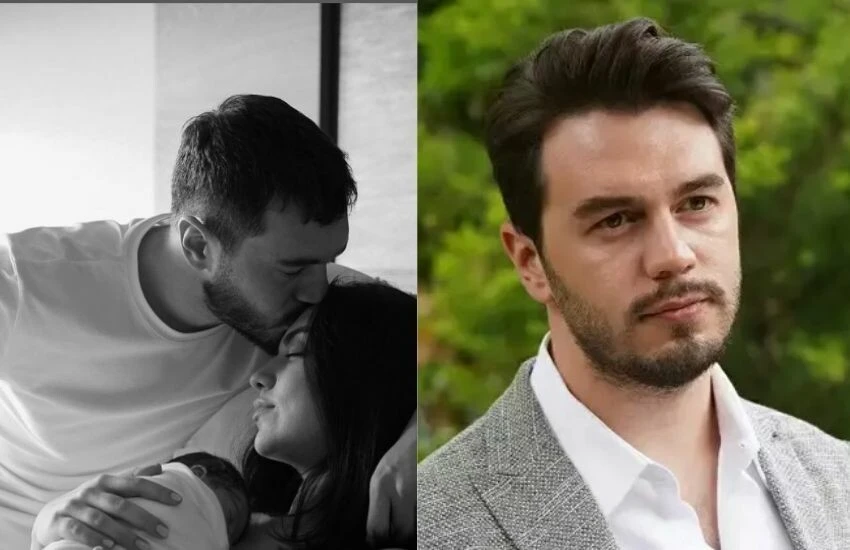 Oyuncu İsmail Ege Şaşmaz'dan kızıyla ilk poz
