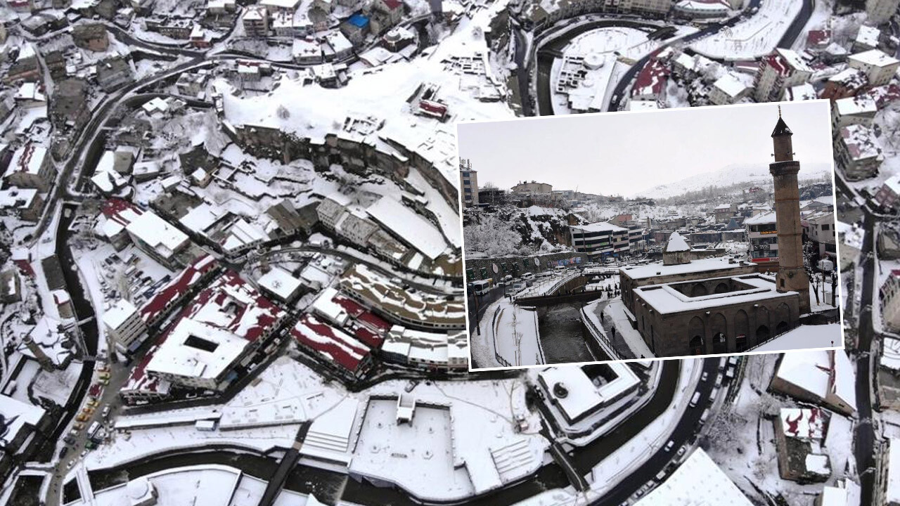 Bitlis&#039;in tarihi güzellikleri kış mevsiminin büyüsüne kapıldı