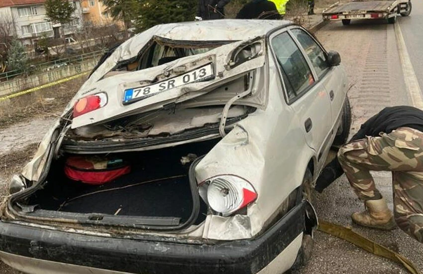 Karabük’te feci kaza: 1 ölü, 1 yaralı!