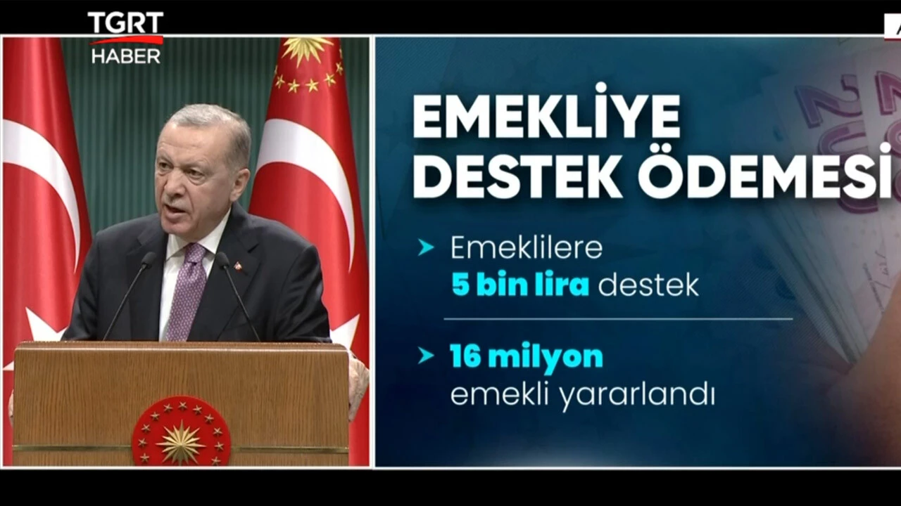 Son dakika! Cumhurbaşkanı Erdoğan açıkladı! En düşük emekli maaşı 10 bin TL oldu