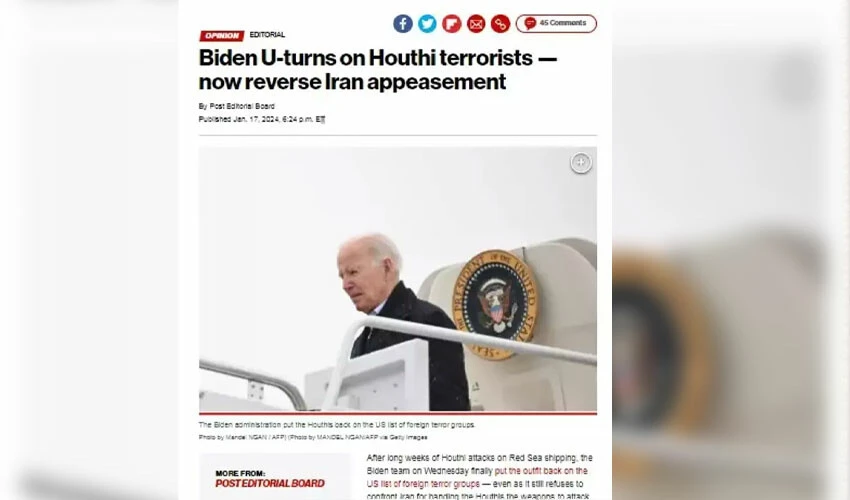 Biden'ın Ortadoğu stratejisi çöktü! 'U dönüşü' sert eleştiriler aldı