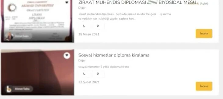 Kiralık diplomalar kazanç kapısı oldu! 57 bin liraya kadar çıkıyor