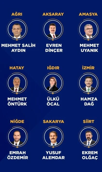 AK Parti'nin aday çıkarmadığı 7 il de belli oldu