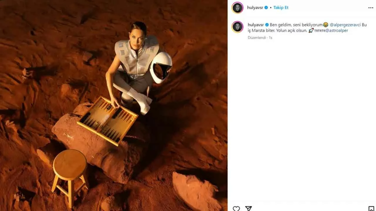 Hülya Avşar'ın Alper Gezeravcı paylaşımı gündem oldu: Bu iş 'Mars'ta biter
