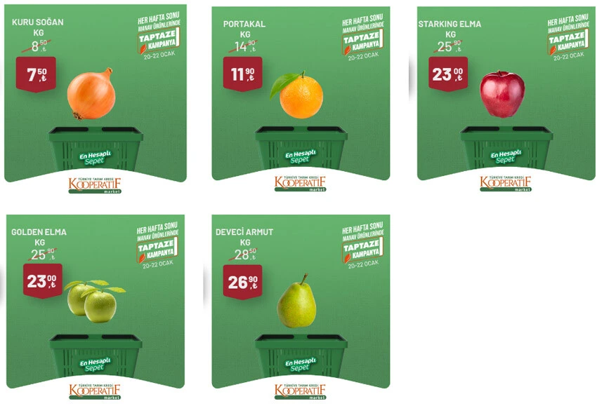 Tarım Kredi marketlerinde dev indirim! Peynir, yumurta, tavuk, ayçiçek yağı fiyatları düştü