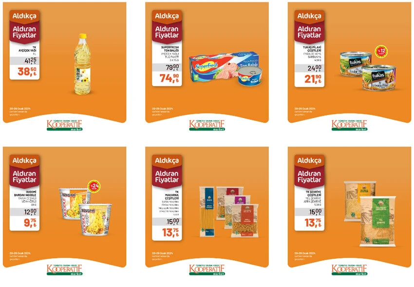 Tarım Kredi marketlerinde dev indirim! Peynir, yumurta, tavuk, ayçiçek yağı fiyatları düştü