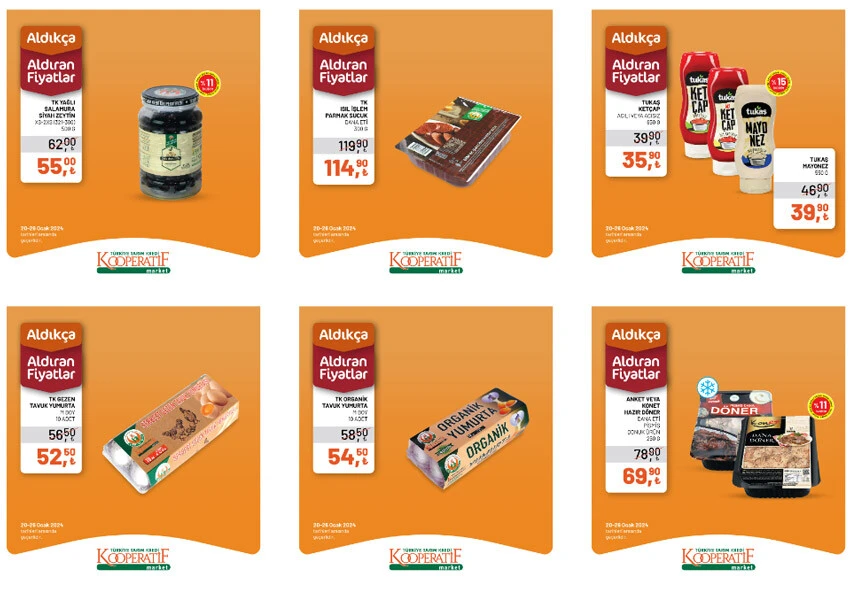 Tarım Kredi marketlerinde dev indirim! Peynir, yumurta, tavuk, ayçiçek yağı fiyatları düştü