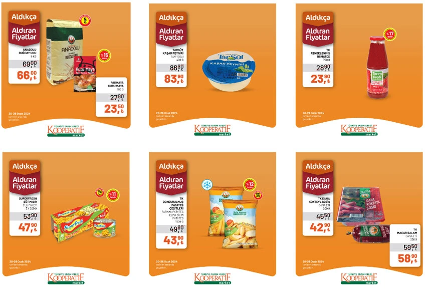 Tarım Kredi marketlerinde dev indirim! Peynir, yumurta, tavuk, ayçiçek yağı fiyatları düştü