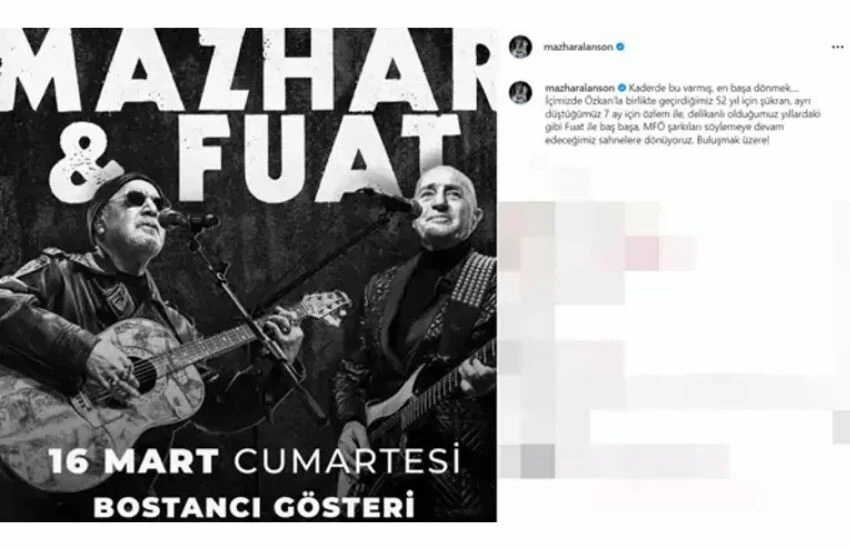 Mazhar Alanson ile Fuat Güner’den buruk geri dönüş