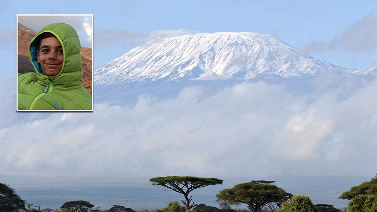 12 yaşında  Kilimanjaro&#039;ya tırmandı! Afrika’nın zirvesinde bir çocuk