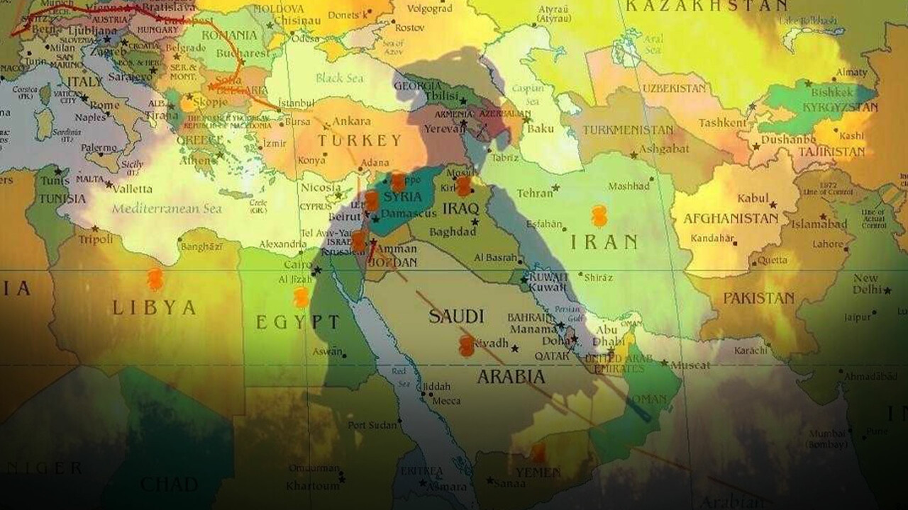 Orta Doğu&#039;daki gölgeler savaşı ağı