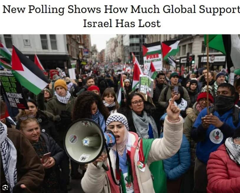 Ünlü TIME dergisi: 43 ülkenin 42'sinde İsrail'e olan destek azaldı