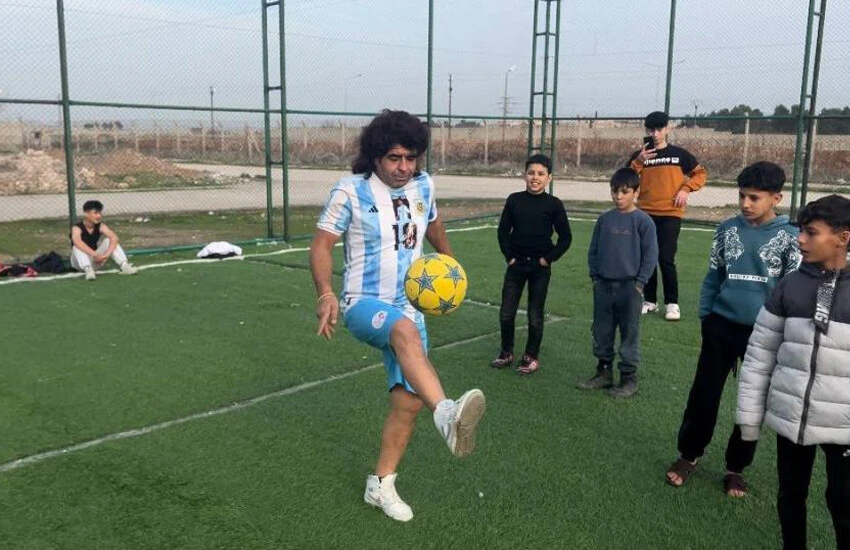 Urfalı Maradona! Arjantinli efsaneye benzerliği şaşırttı