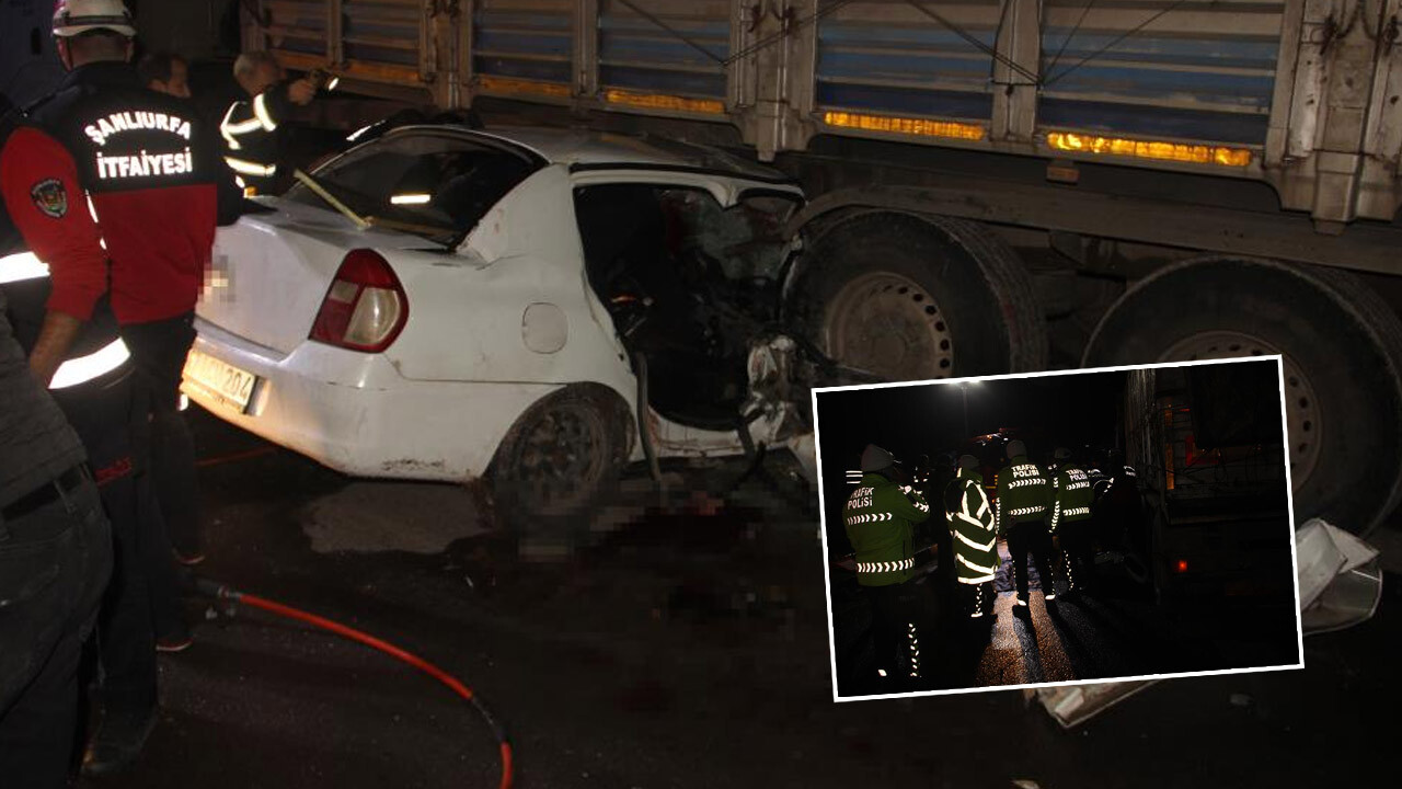 Tırın altına girdi! Şanlıurfa'da feci kaza: 3 ölü, 2 yaralı