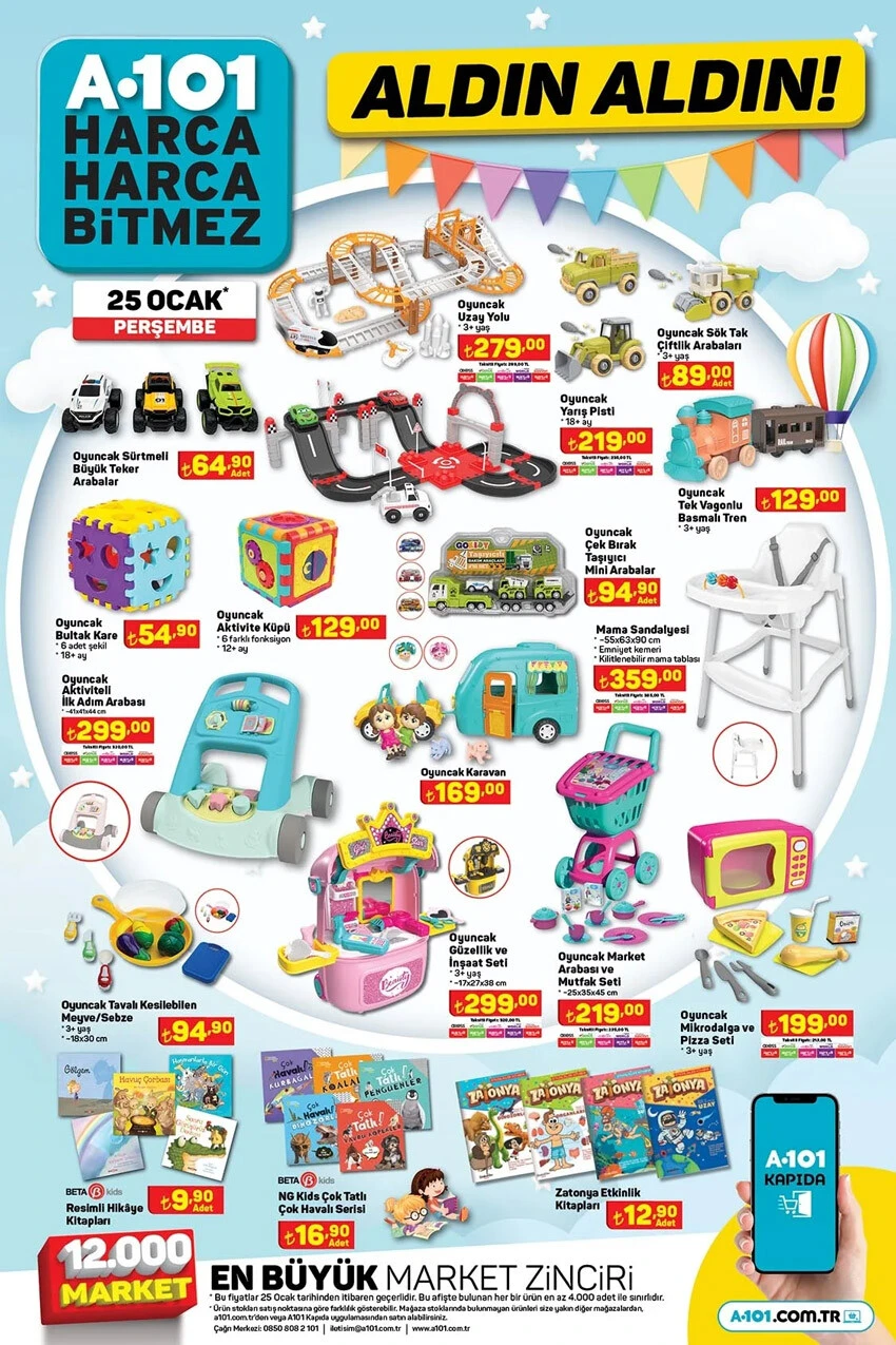 A101 aktüel kataloğunda tam altın fiyatına evinizi dizebilirsiniz! Koltuktan televizyona, buz dolabından bulaşık makinesine her şey A101'de...